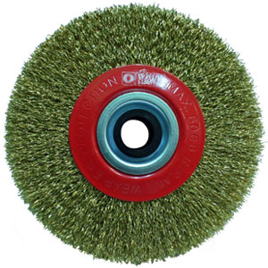 SARI TELLİ DAİRE FIRÇA 100x20 mm