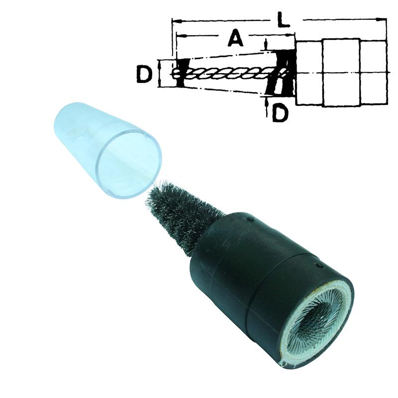 AKÜ BAŞI TEMİZLEME FIRÇASI (PLASTİK GÖVDELİ)