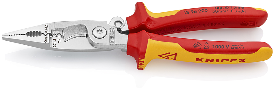 EN  -  KNIPEX 13 96 200 VDE KOMBİNE ELEKTRİKÇİ PENSESİ