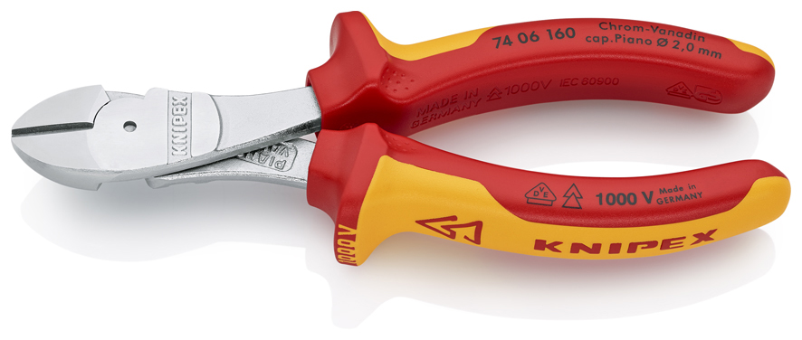 EN  -  KNIPEX 74 06 160 AĞIR TİP VDE YAN KESKİ