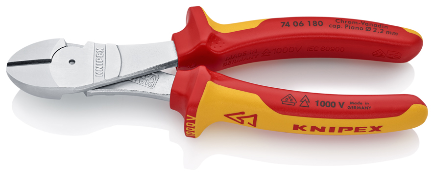 EN  -  KNIPEX 74 06 180 AĞIR TİP VDE YAN KESKİ