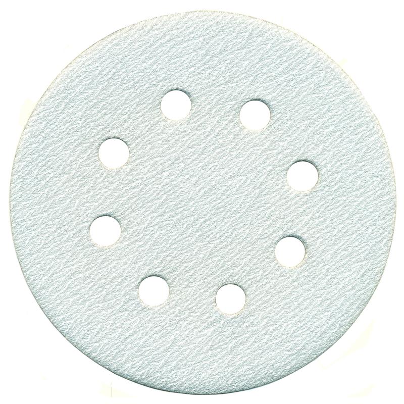 ALÜMİNYUM OKSİT CIRTLI 8 DELİKLİ DİSK ZIMPARA 125 mm 100 KUM