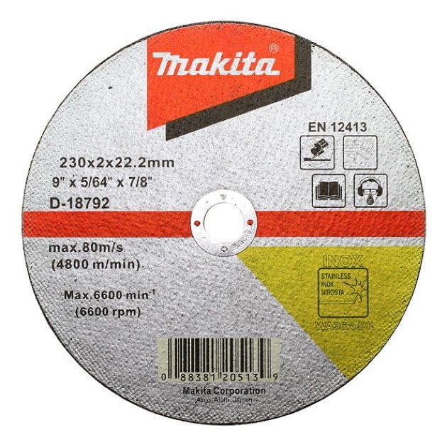 İNOX KESME TAŞI  -  DÜZ 230x2 mm
