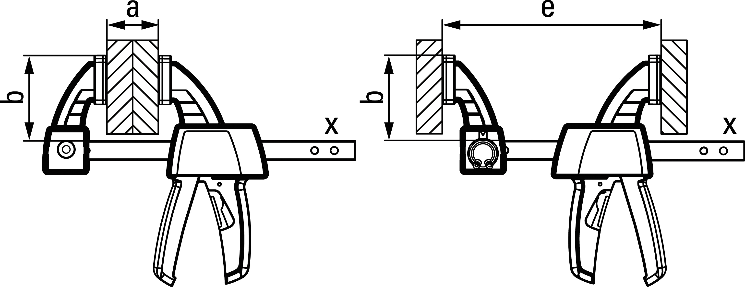 CIRCIR MEKANİZMALI TEK EL İŞKENCE 150mm 2000N