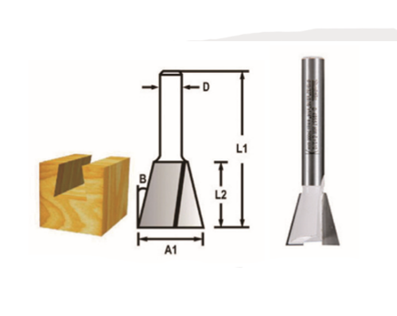 FREZE BIÇAĞI 8x9.5 mm