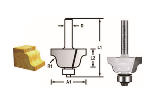 FREZE BIÇAĞI 8x38.1 mm