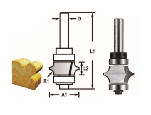 FREZE BIÇAĞI 8x25.4 mm